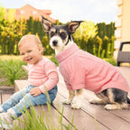 BEAUTYZOO Small Dog Sweater-Dog Sweatshirt Pullover Cable Knit Wear Classic Turtleneck Thick Cold Weather Clothes for Small Dogs,Medium Dogs,Pink Cable M (Back: 16",Chest: 21", Neck: 13")