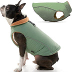 Gooby Sport Vest - Green, X-Small, Reflective Dog Vest with D Ring Leash, Warm Fleece Lined Small Dog Sweater