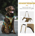 OneTigris Dog Lift Harness for Large Dogs, Dog Hip Support Brace, Full Body Lifter with Handles Invictus Multifunctional Mobility Assistance Vest for Back Legs (Brown, XXL)