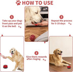 3 Pack Dog Doorbells, Pet Training Bells for Outside Potty Training and Communication, Bell for Dog Cat Puppy Interactive Toys (Red, 3 Pack)