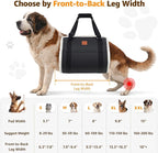Adjustable Dog Lift Harness Dog Sling for Large Dogs Hind Leg Support Soft Lift Support and Rehab Harness for Weak Rear Legs, Helps Senior, Injured, Disabled, After ACL Surgery Dogs (Black, XX-Large)