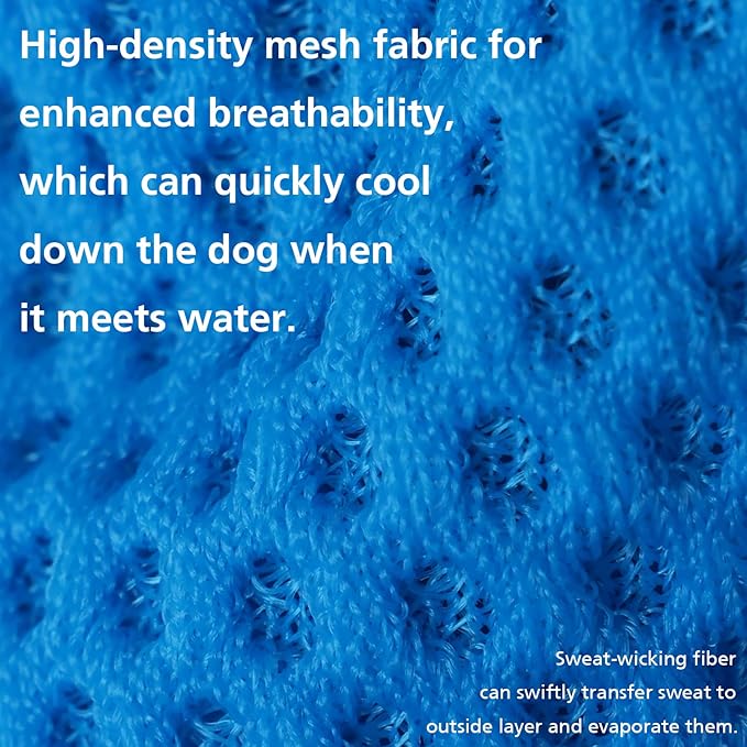 2 Pack Cooling Shirts for Dogs, Lightweight Mesh Breathable Dog Shirt for Small Dogs Boy, Sun-Protection Sleeveless Shirts for Dog&Cat Puppy Vest Pet Apparel P23ST00602M