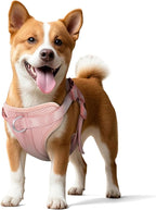 Wisedog Dog Harness Medium Sized, Pet Vest with Front Clip, Adjustable Puppy Harness with 3 Fast Release Buckles[Easy to Put on & Take Off] (Pink, XS)