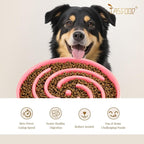 JASGOOD Slow Feeder Dogs Bowl for Large Medium Dogs,Anti-Gulping Pet Slower Food Feeding Bowls Stop Bloat,Preventing Choking Healthy Design Dogs Bowl