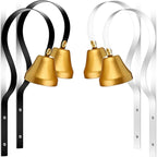 Oudain 4 Pcs Dog Doorbell Training Bell Housebreaking Training Door Bell Tinkle Shopkeepers Antique Doorbell 1.6 Inch Diameter Wall Mounted Metal Shopkeepers Hanging Store Ring for Door Opening