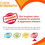 Nylabone Power Chew Classic Bone Chew Toy for Dogs, Durable Dog Toys for Aggressive Chewers, Chicken Flavor, Large/Giant - Up to 50 lbs. (1 Count)