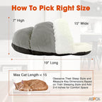ASPCA - Cat Cave Bed for Indoor Cats Cozy Warm Felt House Dome for Cats & Kittens Soft, Warm & Plush Cave Bed with Removable Cushion Enclosed Pet Hideout Comfort Security 23' x 17" x 6"