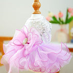 Furbabycare® Elegant Sweet Puppy Dog Blingbling Princess Skirt Pet Dog Lace Cake Camisole Tutu Dress A-Purple X-Large