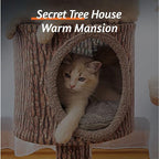 61 inches high, 6-Layer Platform Pets Cat Tree cat Tower for Indoor cat with Leaves,Sisal-Covered Scratching Post and Condo