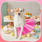 Dog Tutu Tulle Tutu for Dogs Small Large Medium Puppy Dress Ballerina Costume Skirt for Holiday Puppy Cats Bunny Pet Outfit Birthday Wedding Party Photo Prop Supplies(Hot Pink and Pink)