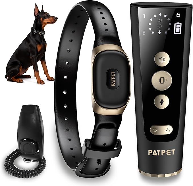 Dog Training Collar with Clicker - 4200Ft E Collar for Dogs Training IPX7 Waterproof with 3 Training Modes, Dog Training Collar for Dogs(15-140 lbs)