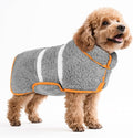 Bienbee Dog Bathrobe, Quick Drying Super Absorbent Dog Robes for After Bath, Warm Keeping Dogs Towel, Dogs Bath Supplies, Gray S