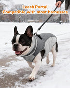 Dog Winter Coat for Small Dogs, Adjustable Puppy Warm Jackets in Cold Weather, Reflective Pet Fleece Vest with External Attachment Points, Zippered Cold-Weather Dog Winter Clothes, S Black
