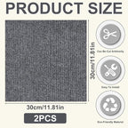 2 Pack Wall & Corner Cat Scratcher, 12X12 Inch Scratch Pad for Cats, Grey Carpet Corner Scratchers for Indoor Cats, Wall Mounted Cat Mat