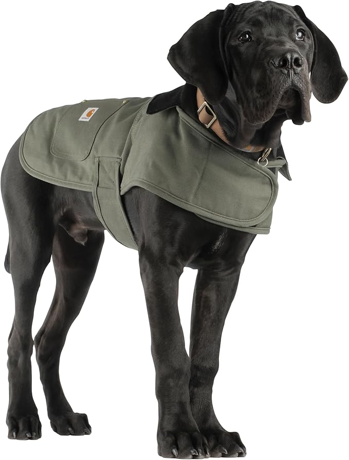 Carhartt Gear P0000340 Firm Duck Insulated Dog Chore Coat Small Army Green
