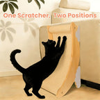 Sisal Cat Scratcher for Indoor Cat Scratching Post Lounger Modern Pet Furniture Cat Chair with Natural Wood Replaceable Sisal with Catnip and Felt Pads,Medium Size(Lunar Shade)
