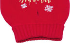 CuteBone Christmas Dog Sweater Dress Turtleneck Puppy Sweater with Bowtie Harness Hole Pullover Winter Dress for Medium Dogs DS53XXL