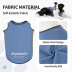 Dog Shirt, Cooling Vest Lightweight Breathable, Dog T-Shirts All-Season Sun Protection Quick Dry Soft Stretchy Reflective Tank Top - Small Medium Large Dogs (Misty Glade+Water Drop, Small)