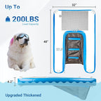 Dog Boat Ramp 48"x32", Inflatable Dog Ramp for Boat & Pool Ramp for Dogs, Non-Slip Stable Pet Ramp, Supports Up to 200 lbs for Pool, Lake & Beach