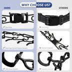 Pinch Collar for Dogs, Prong Training Collar with Quick Release Buckle for Dog Pulling Behavior Correction, Adjustable Pinch Leashes (M/L / 18-23" Neck Size)