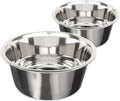 Neater Pet Brands 9 Cup (72 oz.) Stainless Steel Dog Bowls, Set of 2 Neater Feeder Replacement Bowls (Large Deluxe Model), Dog Food Bowl or Water Bowl, Dishwasher Safe Metal Dish for Large Dogs