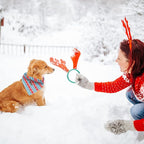 Elegant Little Tail Christmas Dog Bandana - Holiday Bandanas for Small, Medium, Large Dogs - Soft, Washable, Adjustable Square Scarf Kerchief for Girls and Boys