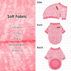 1 Pc Dog Sweaters for Small Dogs Girl Boy Winter Fleece Clothes Warm Soft Dog Sweatshirt Outfit for Dogs Cats Pet Apparel