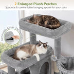 Globlazer Cat Tree for Cats, 48 Inch Multi-Level Cat Tower