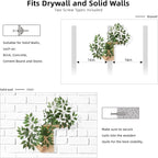 Meowoou Cat Wall Shelves with Leaves, 2 Platform Cat Wall Furniture, Cat Tree Shelves, Rubber Wood Wall Perch with Mat, Bridge for Climb, Nap, Play, Decor