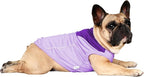 iChoue French Bulldog Summer Cooling Shirt for Dogs UV Sun Protection Vest Sleeveless Breathable Tank Top English Pug Purple - Small