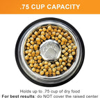Neater Pet Brands Stainless Steel Slow Feed Bowl - Non-Tip & Non-Skid - Stops Dog Food Gulping, Bloat, Indigestion, and Rapid Eating (.75 Cup)