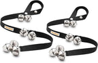 PAWBEE Dog Door Bells for Potty Training, Adjustable, 7 Extra-Loud Potty Jingle Bells for Large and Small Dogs, Set of 2