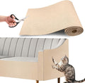 huraty Cat Scratching Mat, Cat Scratchers Pad Indoor Outdoor Cat and Kitten, Trimmable Furniture Protector Scratching Cover for Cat Tree Steps Couch Corner Wall, Beige 1 Pcs 78.7"x15.8"