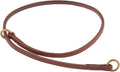 Alvalley Flat Leather Slip Dog Collar - Super Soft Durable Strong Hand Stitched Leather Dog Collar - Suitable for Training & Walking (Tan, 26in Length, 5mm Thickness)