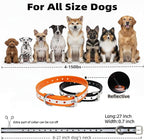 Waterproof Replacement Strap for Shock Collars, Adjustable Bark and E Collar Strap, Fits 5–150 lbs Dogs, Reflective TPU Dog Training and Invisible Fence Replacement Collars 3/4 inch Dog Collar 2 Pack