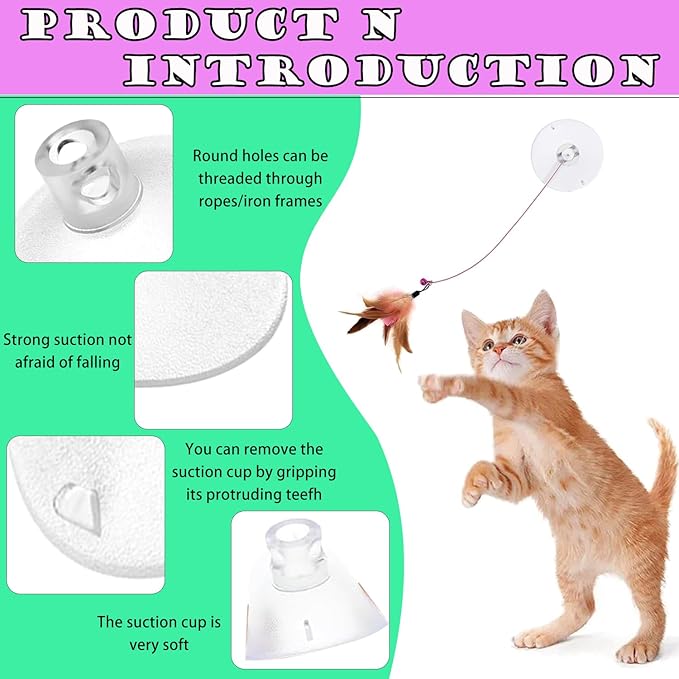 Cat Window Perch Suction Cup - 4 Pack Replacement Clear PVC Sucker Pads for Cat Hammocks, Beds, Perches - Strong & Powerful Large Suction Cups (3.4in/85mm)