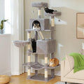 70 inch Sturdy Cat Tree for Indoor Cats Extra Large Cat Tower with Scratching Post, Hammock, Cat Condo for Adult Cats Kittens
