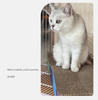 Wavy cat Scratch Board, Made eco-Friendly Corrugated Paper, pet cat Toy, Indoor cat Scratch pad, usable on Both Sides (2pcs)