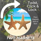 Screen Door Magnets Double Sided – Keep People, Kids, and Dogs from Running into The Screen Door - Robbins Aria Star Fish