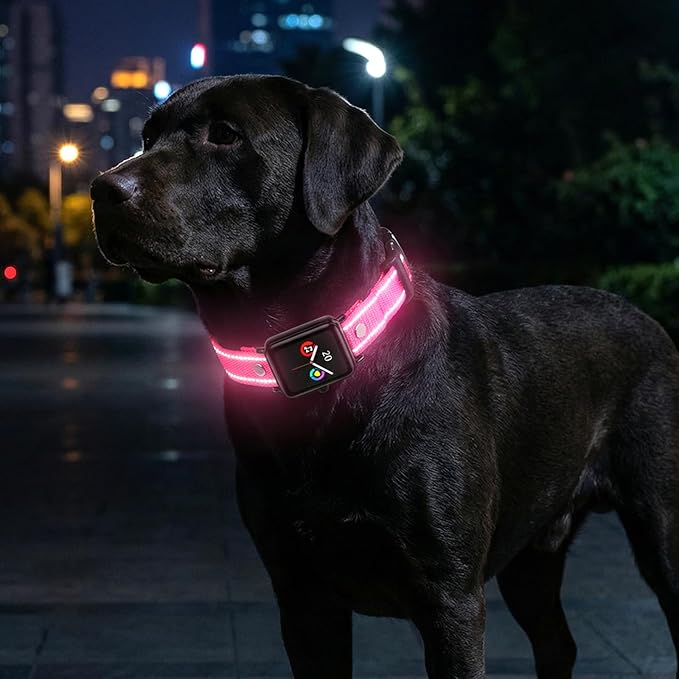 Collar Replacement Strap, Reflective Pet Safe Collars Replacement, Ecollar Replacements Strap for Bark Collar Small Dogs Training, Pink