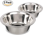 Neater Pet Brands 1.5 Cup (12 oz.) Stainless Steel Dog Bowls, Set of 2 Neater Feeder Replacement Bowls (Cat/Small Models), Dog Food Bowl & Water Bowl, Dishwasher Safe Metal Dish for Cats & Small Dogs