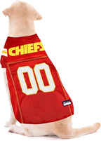 Pets First NFL Kansas City Chiefs Dog Jersey, Size Medium, Football Shirt Costume for Pet, Dog Sports T-Shirt, NFL Team Clothing for Cats, Licensed Pet Apparel Available in 7 Sizes and 32 Teams