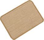 SHENGOCASE 4-Pack 8" X 12" Sisal Cat Scratching Mat Pad with Hook & Loop Tapes. Replacement Sisal Pad Mat for Cat Tree Tower, Window Perch, Wall Furniture Shelves Scratcher