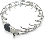 Herm Sprenger Stainless Steel Prong Dog Collar with ClicLock Buckle - for Small Medium Large Dogs – Ultra-Plus Training Pinch Collar with Quick Release - Made in Germany (23in (58cm) x 3.2mm)
