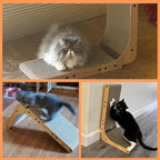 L Shaped Cat Scratcher for Indoor Cats, Cat Scratching, Cat Scratch Pad, 17 Inches Tall Scratching Post with Sturdy Base, Durable Cat Scratch Pad for Kittens & Adults, Furniture Protector