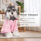 2 Pack Dog Hoodie Sweaters for Small Medium Dogs Warm Dog Clothes for Large Dogs Soft Waffle-Like Laminated Sweatshirt Bulldog (Pink+Purple, M/L (Back: 17",Chest: 24.5", Neck: 14.5"))