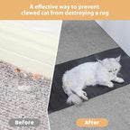 Carpet Protector for Pets Cat Carpet Protector for Doorway, Anti Scratch Under Door Cat Scratch Protector Mat, Easy to Cut Plastic Stopper (Black, 3.6FT-1pack)