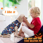 6 Pack Halloween Dog Clothes for Small Dogs, Soft and Breathable Puppy Kitten Dog Shirts for Pet Cats, Dogs' T-Shirts Apparel Sleeveless Vests for Yorkies (Happy Halloween, Medium)