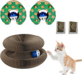 2 Pack Magic Organ Cat Scratching Board, Cat Accordion Scratching Post with Bell for Kitten Cats Interactive Kitten Fun Intelligence Physical Exercise Educational