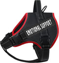voopet Emotional Support Dog Harness, Professional Service Dog Vest Harness for Small Medium Large Dogs, Reflective Breathable and Adjustable No Pull/Choke ESA Essential Harness